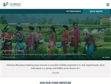 Tablet Screenshot of glorioushimalaya.com